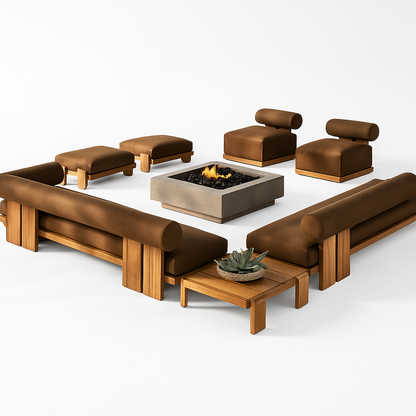 TerraFirme Ember Lounge & Firepit Set